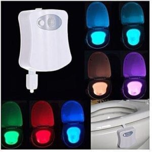 The Original Toilet Bowl Night Light Gadget Funny Led Motion Sensor  Presents For Seat Novelty Bathroom Accessory Gift Cool Fun 